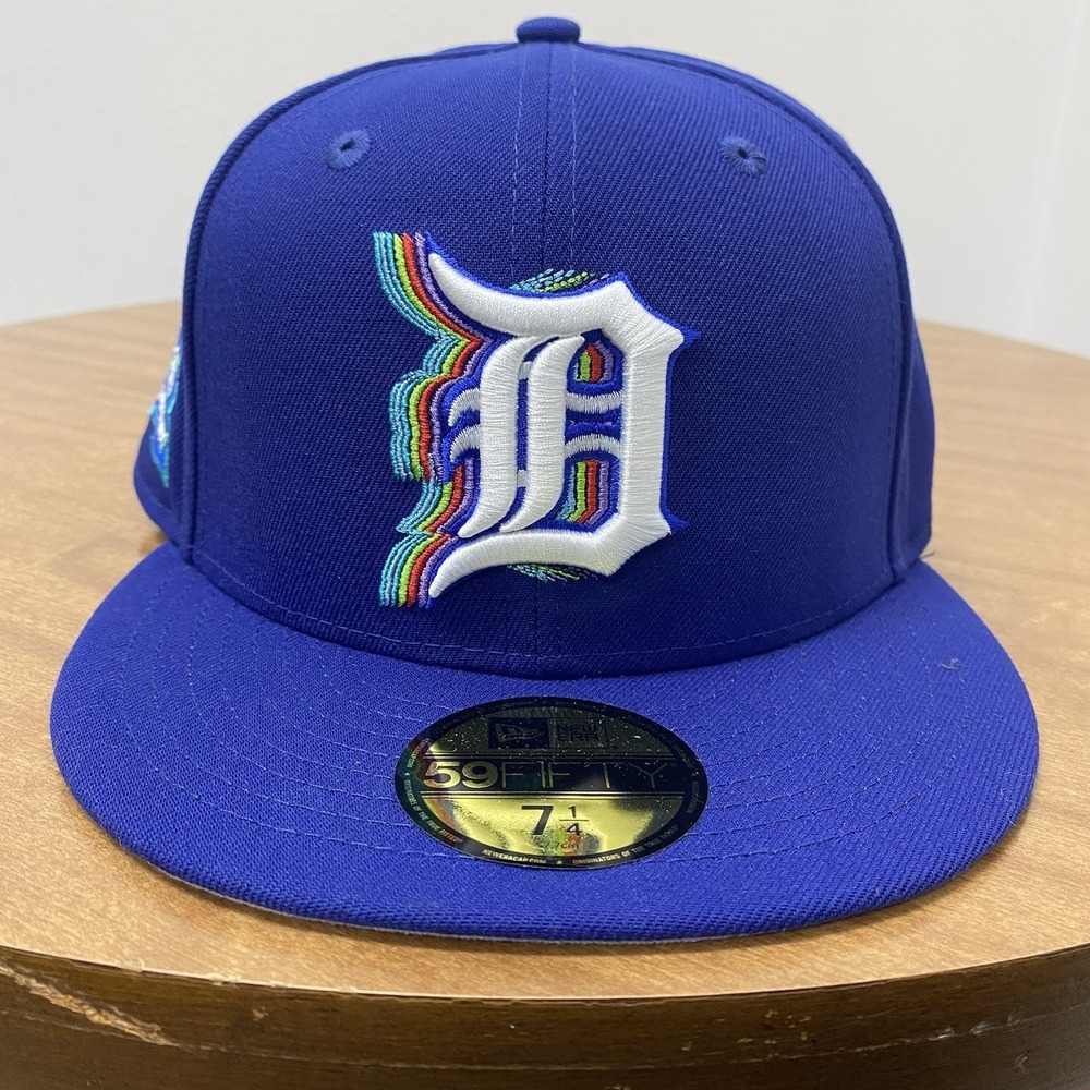 New Era 59FIFTY Detroit Tigers World Series 50th Anniversary Blue Hat 7 1/4